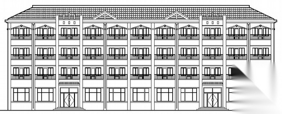 某节能型四层宿舍楼建筑施工图