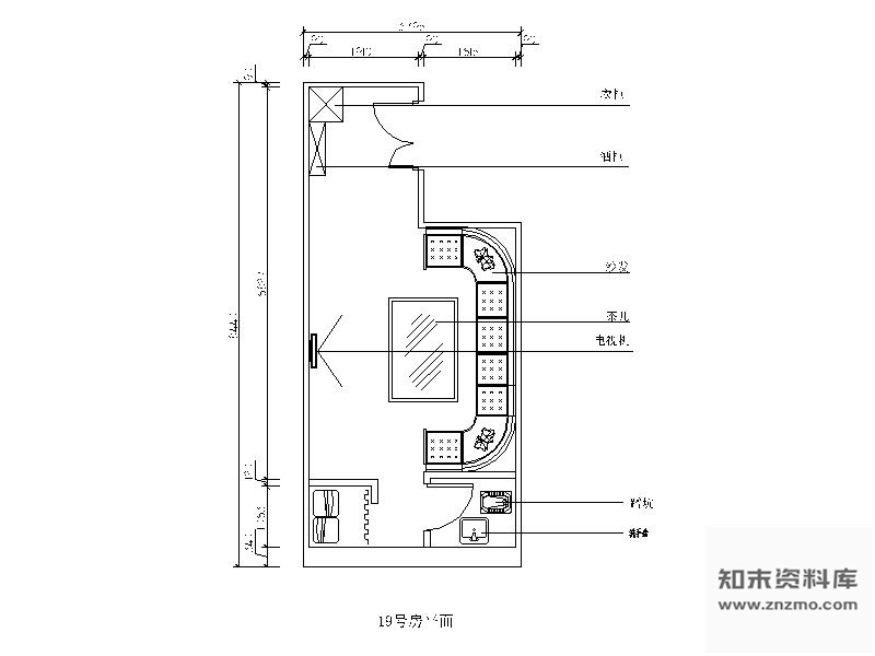 施工图某夜总会包间装修图4