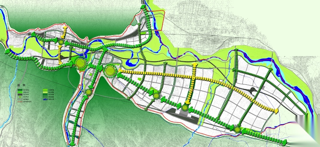[青海]西宁县城总体规划设计方案 景观