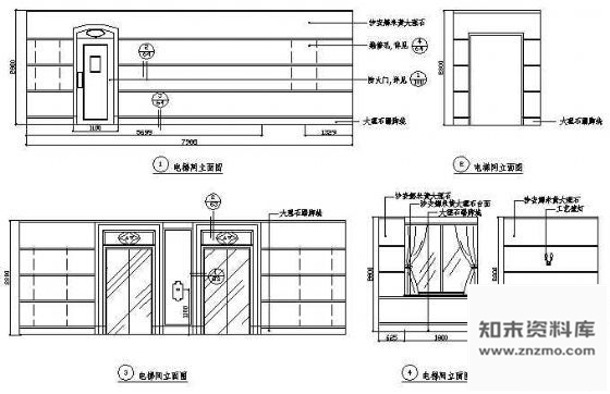 图块/节点电梯间立面图