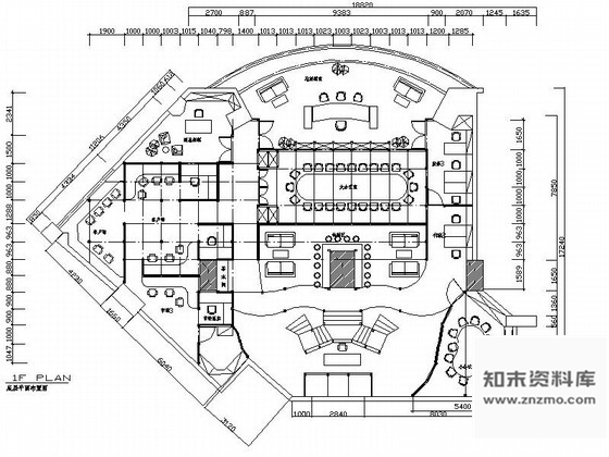 施工图某广告公司办公空间装修图