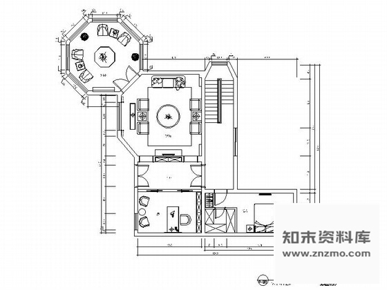 施工图南京双层别墅室内装修图