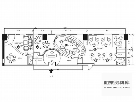 施工图北京清新现代风格办公室装修施工图含效果