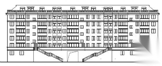 某六层商住楼建筑方案图