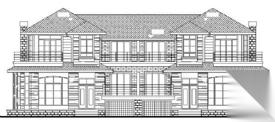 某二层别墅（C3型）建筑方案图