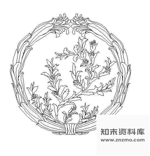 图块/节点欧式雕花图块46