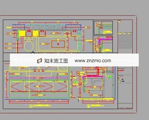 主浴室洗手台详图