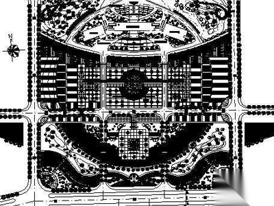 某广场的景观设计平面图