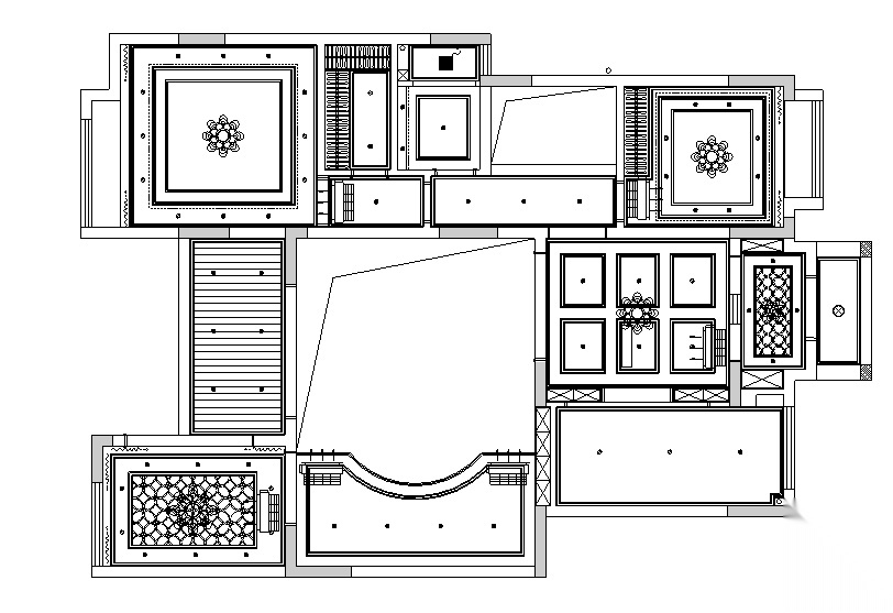 [四川]新古典风格住宅空间设计施工图（附新效果图） 平层