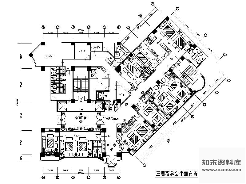 施工图某夜总会装修图纸