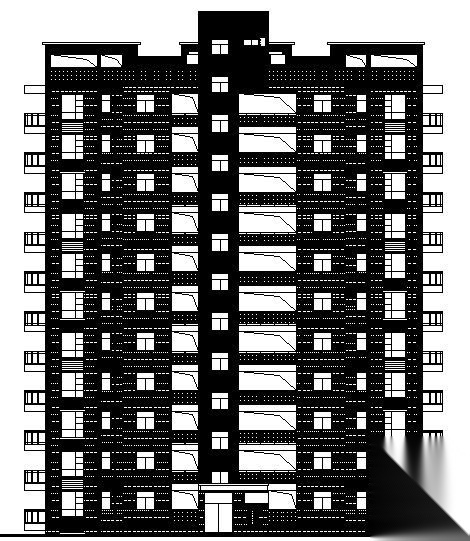 某十一层住宅楼建筑方案图