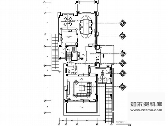 施工图成都经典豪华三层别墅样板间室内装修图含方案文本