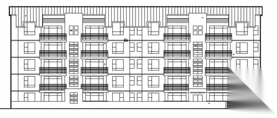 [福建省]某高档小区临街六层住宅楼建筑方案扩初图