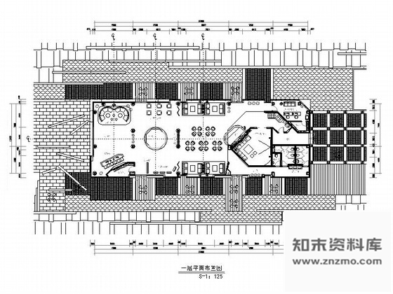 施工图重庆现代二层售楼处室内装修图(含效果)