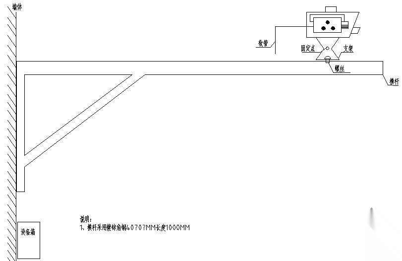 监控立杆和电视墙大样图