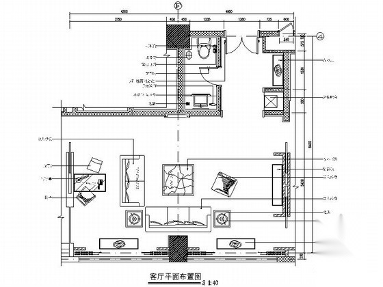 某酒店总统套房客厅装修图 客房