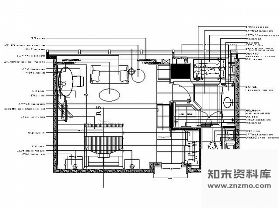 施工图上海五星酒店客房装修图