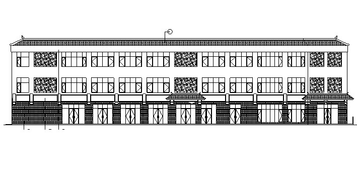 [北京]三层中式风格商业办公综合体建筑施工图