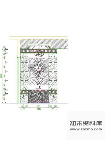 图块/节点玄关立面