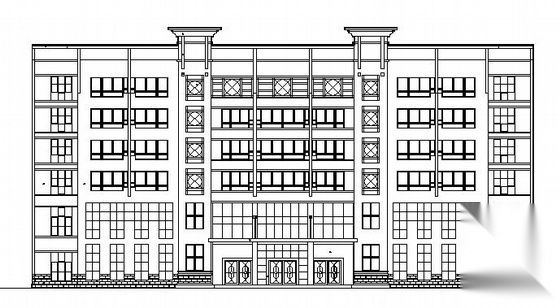 某六层商住楼建筑方案图