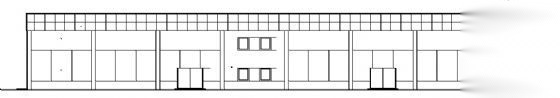 某单层汽车展厅建筑方案图