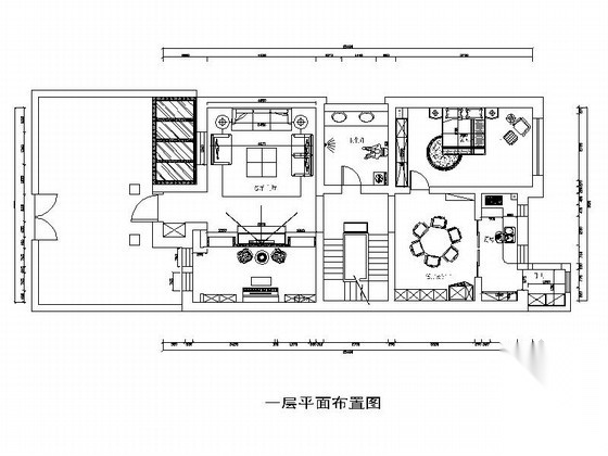 [原创]古典欧式风格三层别墅室内装修施工图（含高清效果...