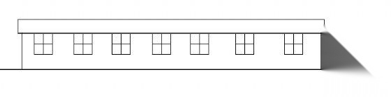 某单层车库建筑方案图