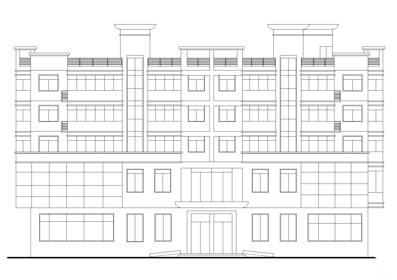 浙江 水南村老人文化活动综合楼建筑施工图