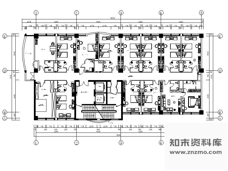 施工图某大酒店局部室内客房装修施工图