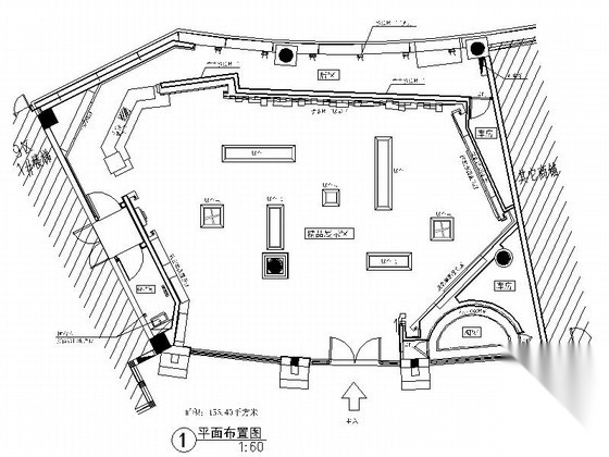 [成都]某奢华手表精品店室内装修施工图（含效果）