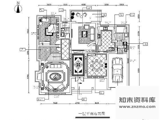 某二层别墅装修平面图