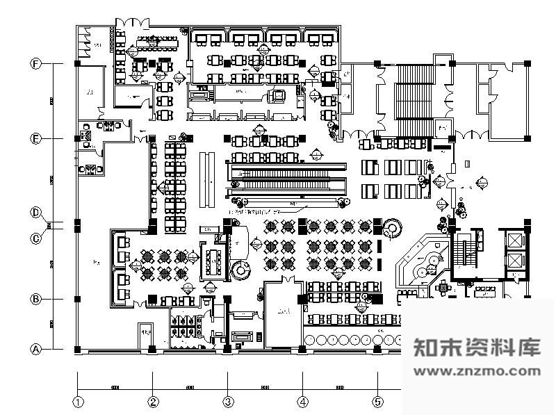 施工图沈阳某国际广场餐厅装修图