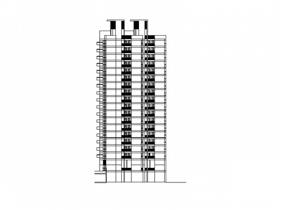 [深圳]某金地网球花园一期公寓建筑施工图