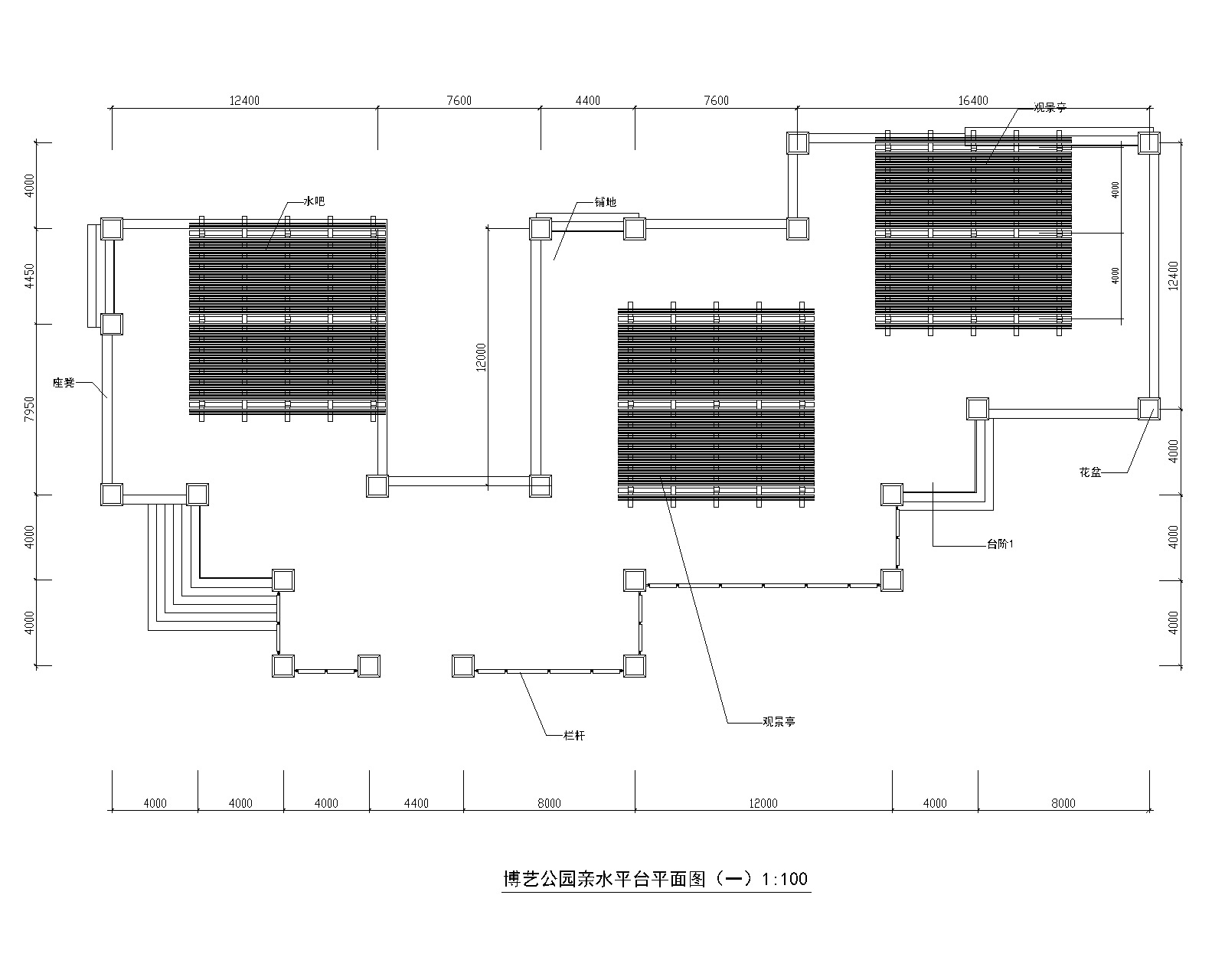 [江西]某滨湖公园景观设计施工图