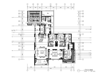 [上海]-汤臣一品复式豪宅730㎡施工图+效果 别墅