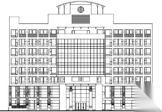 成都市某七层人民银行商住楼建筑施工图