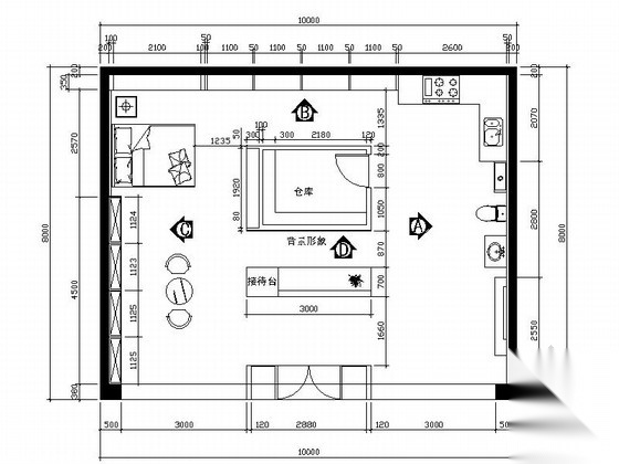 [江西]高新技术照明科技有限公司现代办公室装修施工图（...