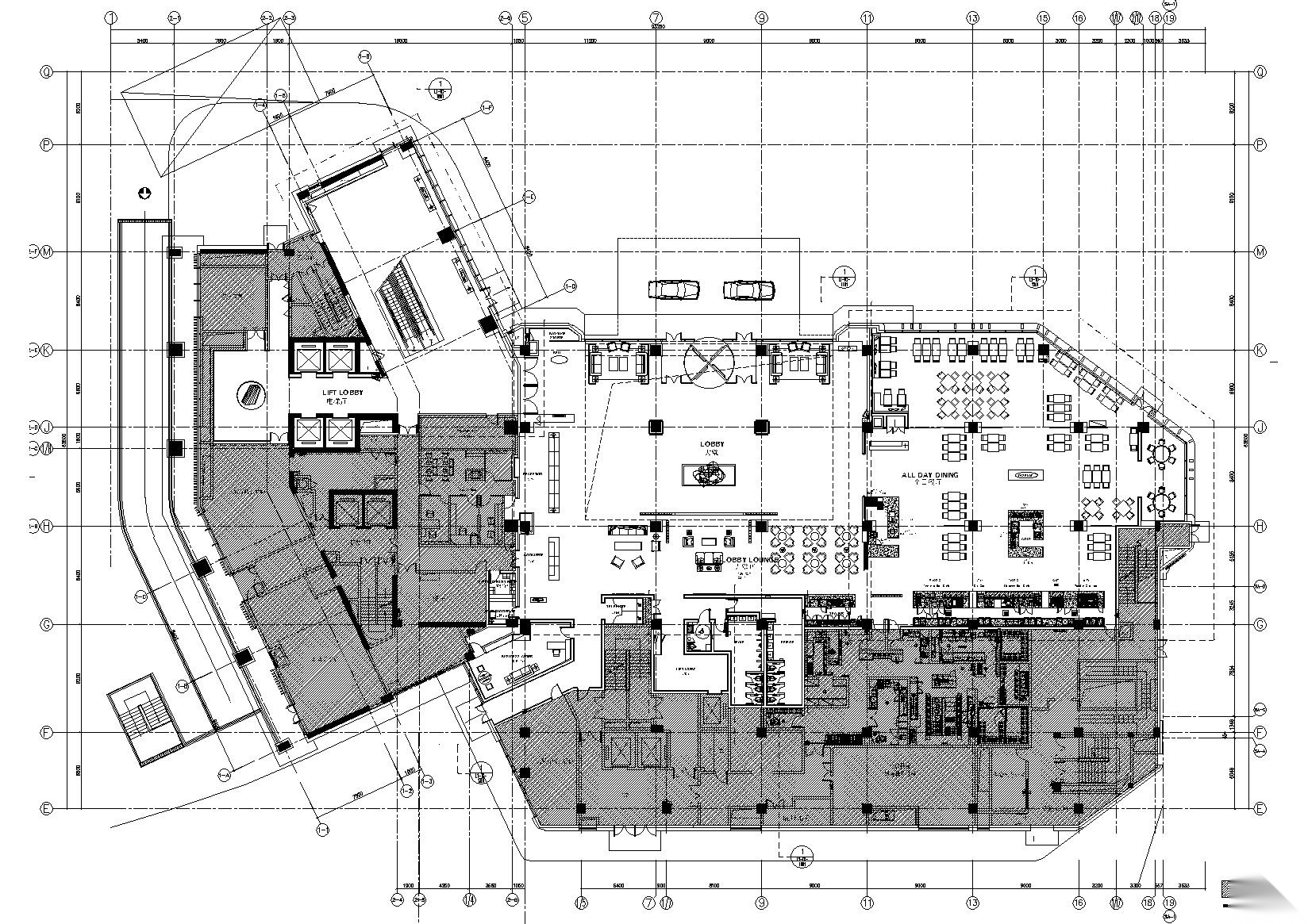 [江苏]南京中式假日酒店施工图+建筑SU模型