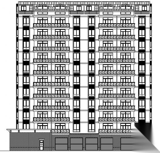 某十一层住宅楼建筑施工图