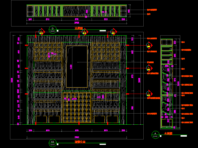 酒柜节点图柜子 柜类