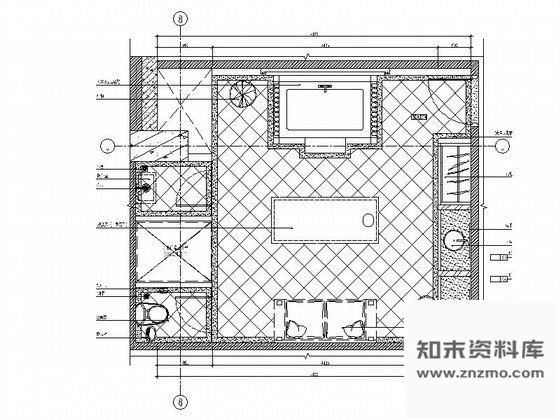 施工图养生会所单人SPA室内装修图