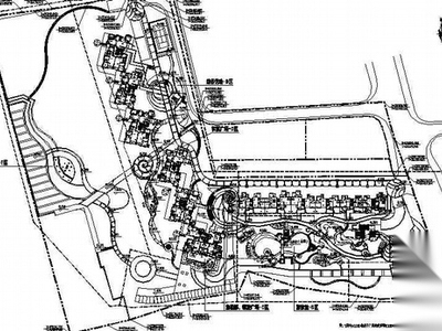 [广东]某住宅小区景观分区平面图