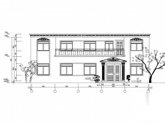 [河南]两层砖混结构农村自住房结构施工图