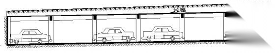 某地下车库建筑方案图