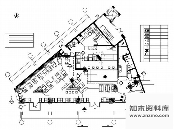 施工图厦门某高档餐厅装修设计CAD施工图