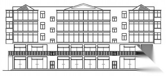 某市场四层综合楼建筑施工图