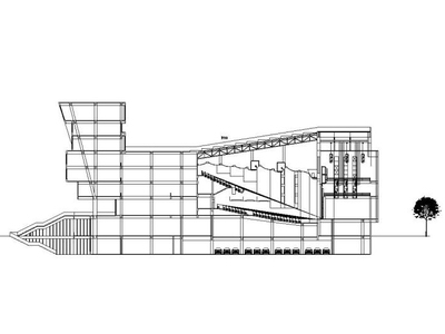 [甘肃]大学生活动中心建筑施工图设计（CAD）