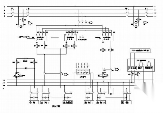 某微机控制直流屏全套电气原理图