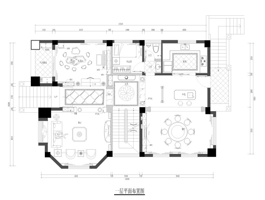 [泉州]别墅设计完整施工图（附高清效果图、实景图）