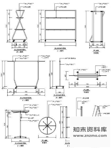 图块/节点某服装店道具详图